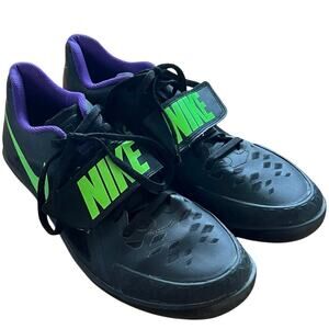 Nike Zoom Rotational 5 Men’s 8.5 Track & Field Shoes Black Volt Green 685134-035